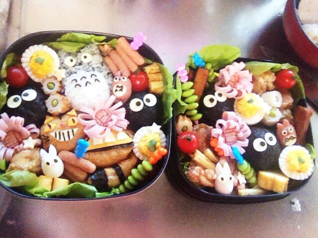 ピクニック弁当3 トトロ レシピ・作り方 by sao5 【クックパッド】