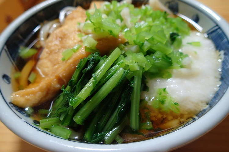 きつね山かけ冷やしうどん レシピ 作り方 By Mariko クックパッド