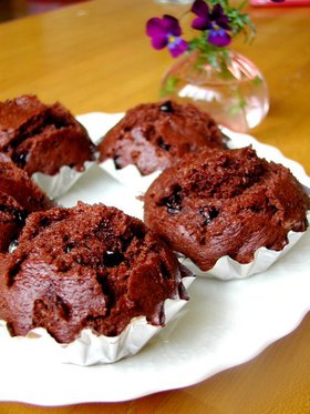 チョコマフィンみたいなチョコ蒸しパン