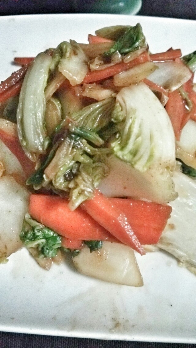 白菜とﾆﾝｼﾞﾝの柚子胡椒炒めの画像