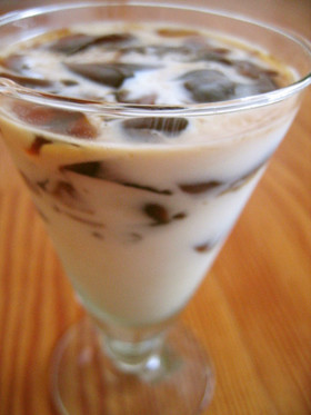 コーヒーゼリーinミルク