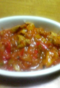 夏野菜のアラビアータ風トマトソース