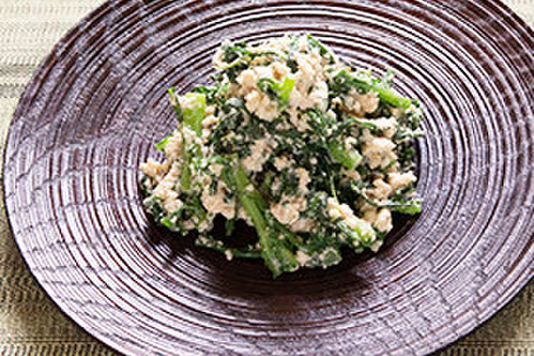 春菊のごま和え 白和え 基本の和食 副菜 レシピ 作り方 By Ta Ke O クックパッド