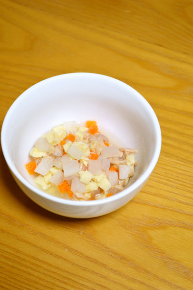 離乳食*中期～『大根と高野豆腐の煮物』の写真