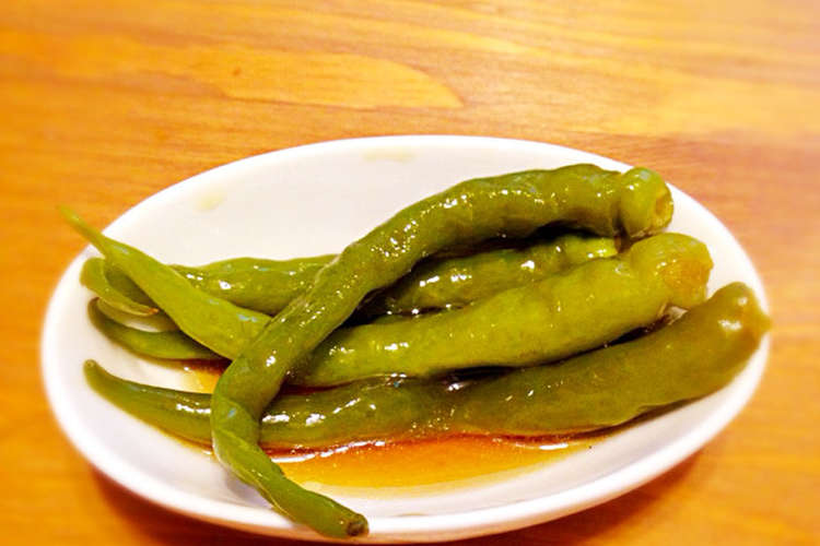 激辛好き必見 青唐辛子のごま油煮 レシピ 作り方 By オニババ クックパッド 簡単おいしいみんなのレシピが360万品
