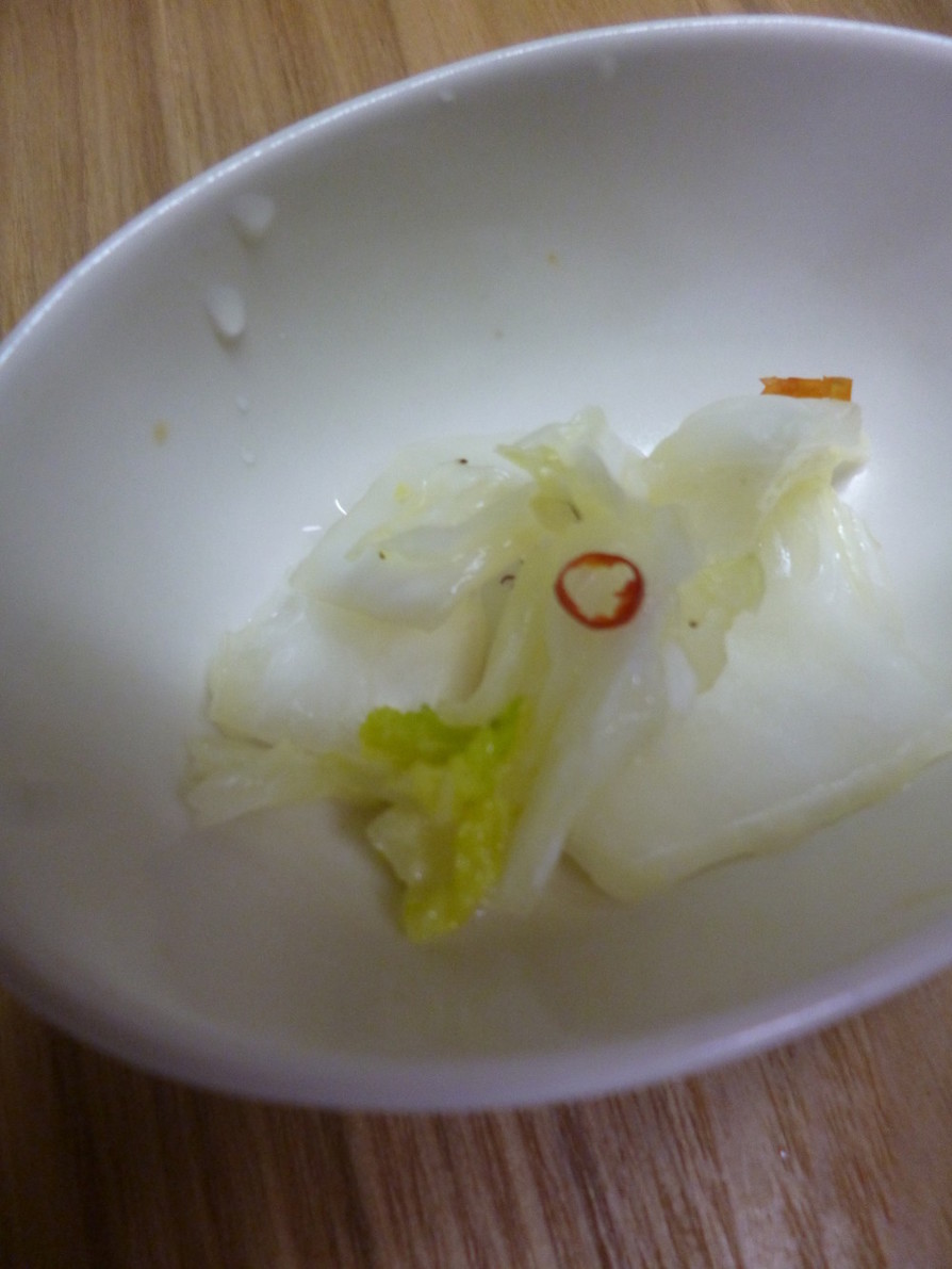 液体塩麹の浅漬け(白菜)の画像