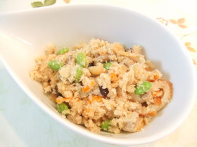 めんつゆで簡単!残り物でおからの煎り煮