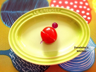 お弁当に♬簡単ミニトマトのマヨサンドの写真