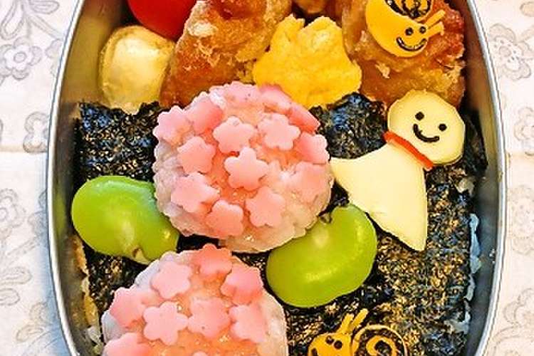 あじさいのお弁当 キャラ弁 レシピ 作り方 By みよしひろか クックパッド