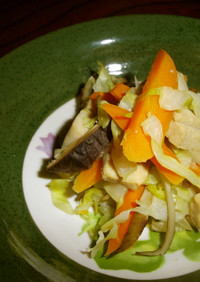 高野豆腐とキャベツの煮物