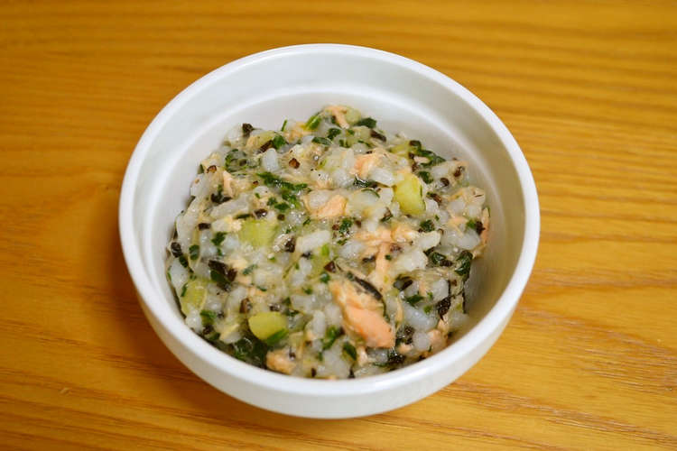 離乳食 中期 栄養たっぷり鮭入り粥 レシピ 作り方 By つちかな クックパッド 簡単おいしいみんなのレシピが360万品