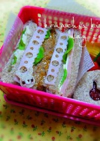 幼稚園 お弁当♡サンドイッチ