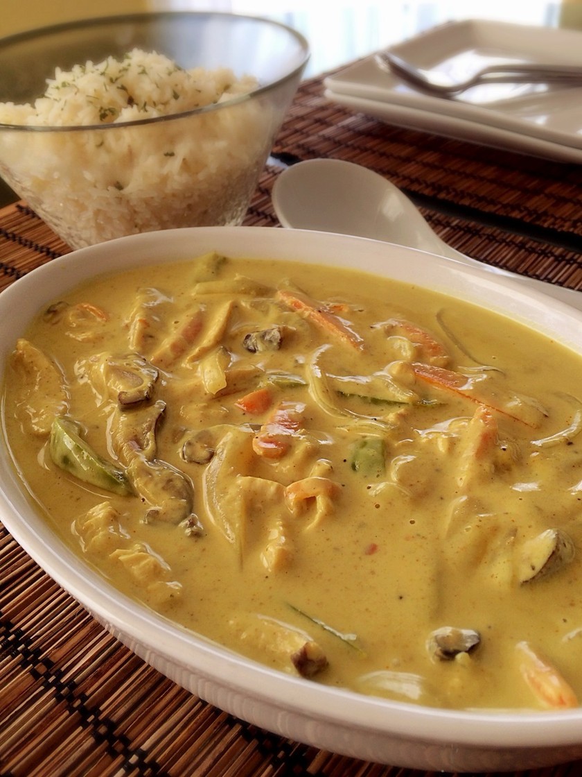 レッドタイのココナッツカレーシュリンプのレシピ