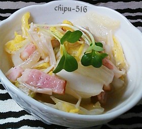 10分超簡単 うま白菜とベーコンの炒め物