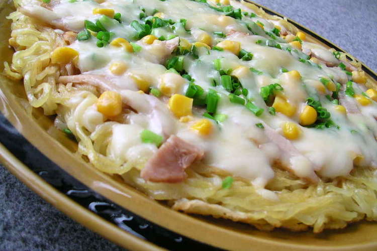 子供大絶賛 ラーメンピザ レシピ 作り方 By たうんびー クックパッド 簡単おいしいみんなのレシピが350万品