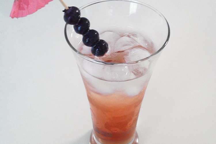 おもてなしドリンク ブルーベリー酢ソーダ レシピ 作り方 By 越来越来 クックパッド