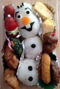 キャラ弁 オラフ