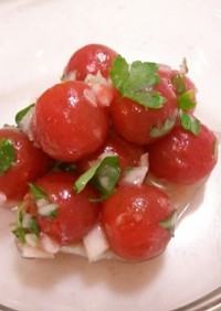 さっぱり★ミニトマトとバジルのサラダ