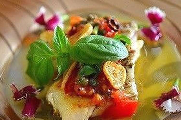 鱈のソテートマトバジルソースで レシピ 作り方 By Ruruchirin クックパッド 簡単おいしいみんなのレシピが365万品