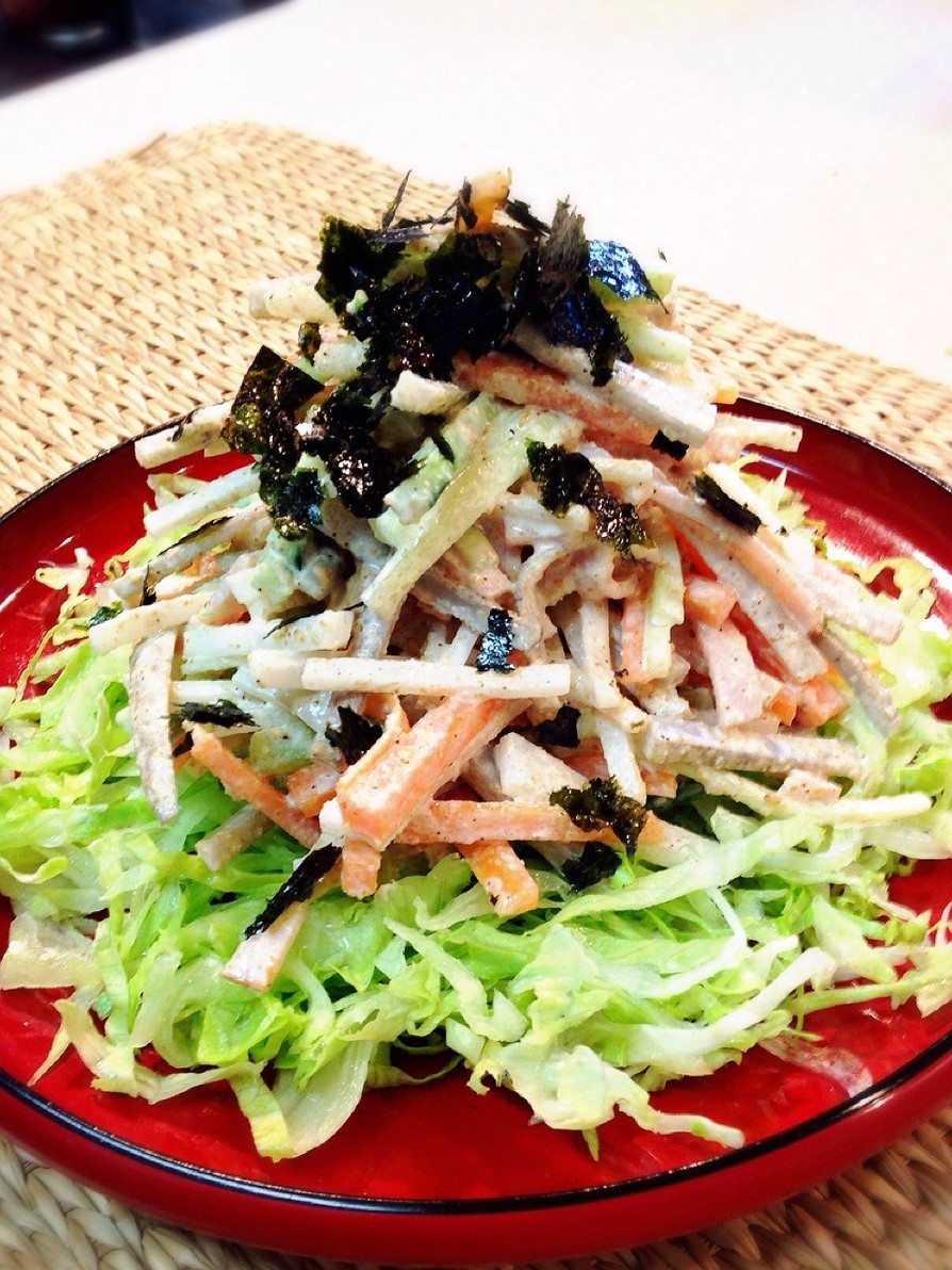 ごま香る五種野菜のサラダ〜根菜編の画像