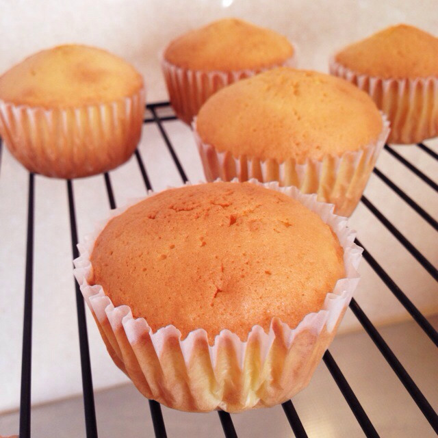 わたあめカップケーキのレシピ