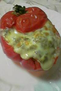まるごとトマトのチーズグラタン