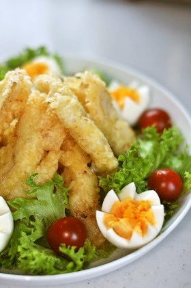 お魚も食べてね❤タラのフリット❤