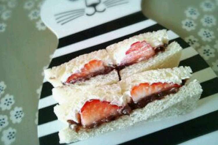 いちご大福 なフルーツサンド レシピ 作り方 By 70cafe クックパッド 簡単おいしいみんなのレシピが356万品