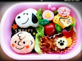 キャラ弁★☆簡単 スヌーピー♪