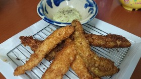 男めし!ササミフライとアボカドソース