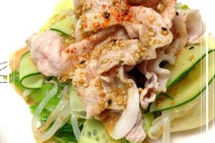 夏の定番 さっと簡単我が家の豚しゃぶ レシピ 作り方 By ハッピーボーイママ クックパッド