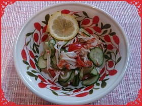 簡単!さっぱりカニ風味サラダ