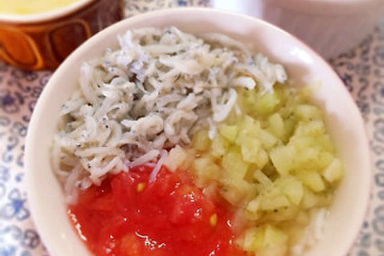 離乳食中期 しらすと夏野菜のひんやり素麺 レシピ 作り方 By もりさらら クックパッド 簡単おいしいみんなのレシピが376万品