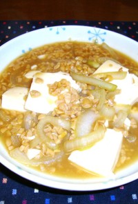納豆とお豆腐の簡単とろとろ煮