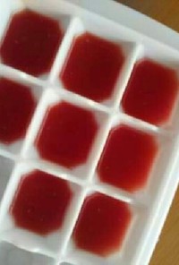 離乳食初期 プチトマトの裏ごし冷凍保存