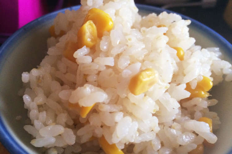 こども大好きトウモロコシの炊き込みご飯 レシピ 作り方 By Hamaji クックパッド 簡単おいしいみんなのレシピが352万品