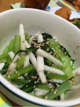 小松菜と長芋おひたしの画像