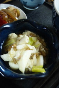 納豆と山芋と豆腐のネバネバ