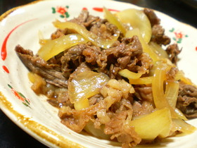 ご飯がススム!!牛肉と玉ねぎの甘辛炒め