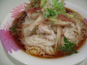 ちゅるりんささみのせ そうめん