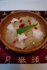 薬膳家レシピ：白きくらげの梨のシロップ煮