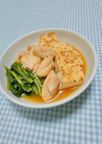 ✽鶏肉と焼き豆腐の炊き合わせ✽