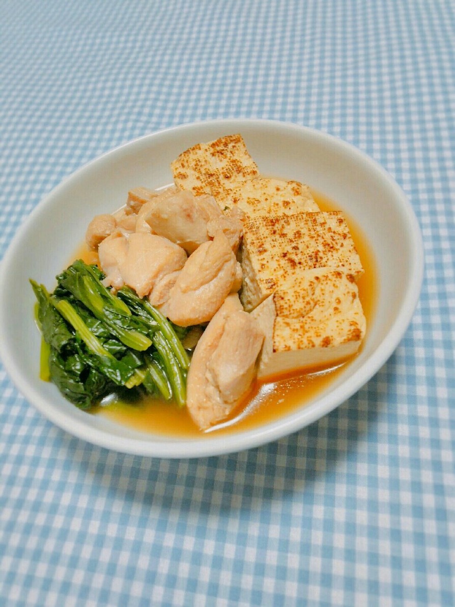 ✽鶏肉と焼き豆腐の炊き合わせ✽の画像