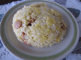 レンジで簡単 おひとり様チャーハン