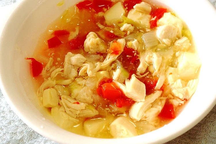 離乳食中期 ササミと豆腐の野菜スープ レシピ 作り方 By Aimama29 クックパッド 簡単おいしいみんなのレシピが366万品