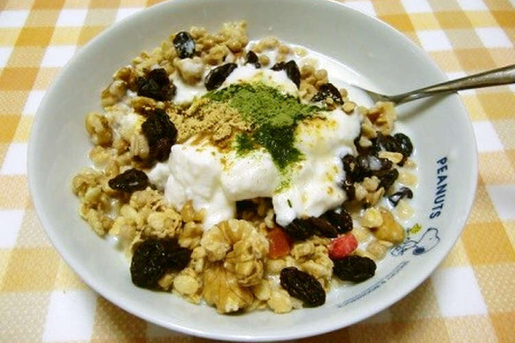簡単朝食に栄養満点 グラノーラ です レシピ 作り方 By たかしママ クックパッド 簡単おいしいみんなのレシピが357万品