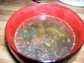 ワカメツナスープ