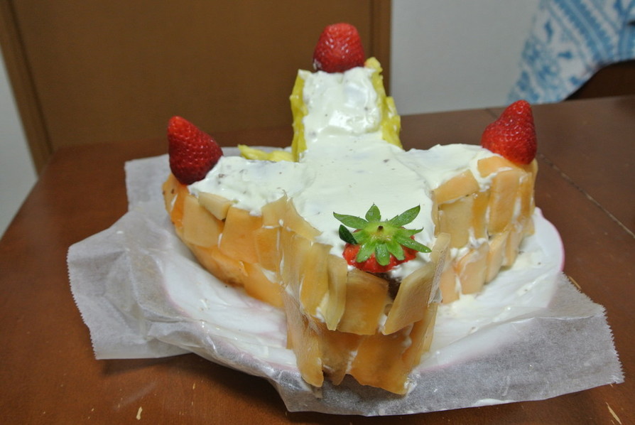 デコ☆飛行機ケーキの画像