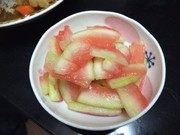 スイカの漬物の写真