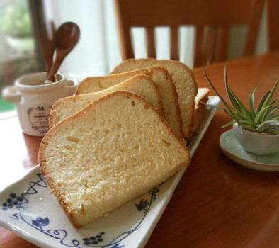 HBで かすてらパン♡ふわりしっとり朝食の写真